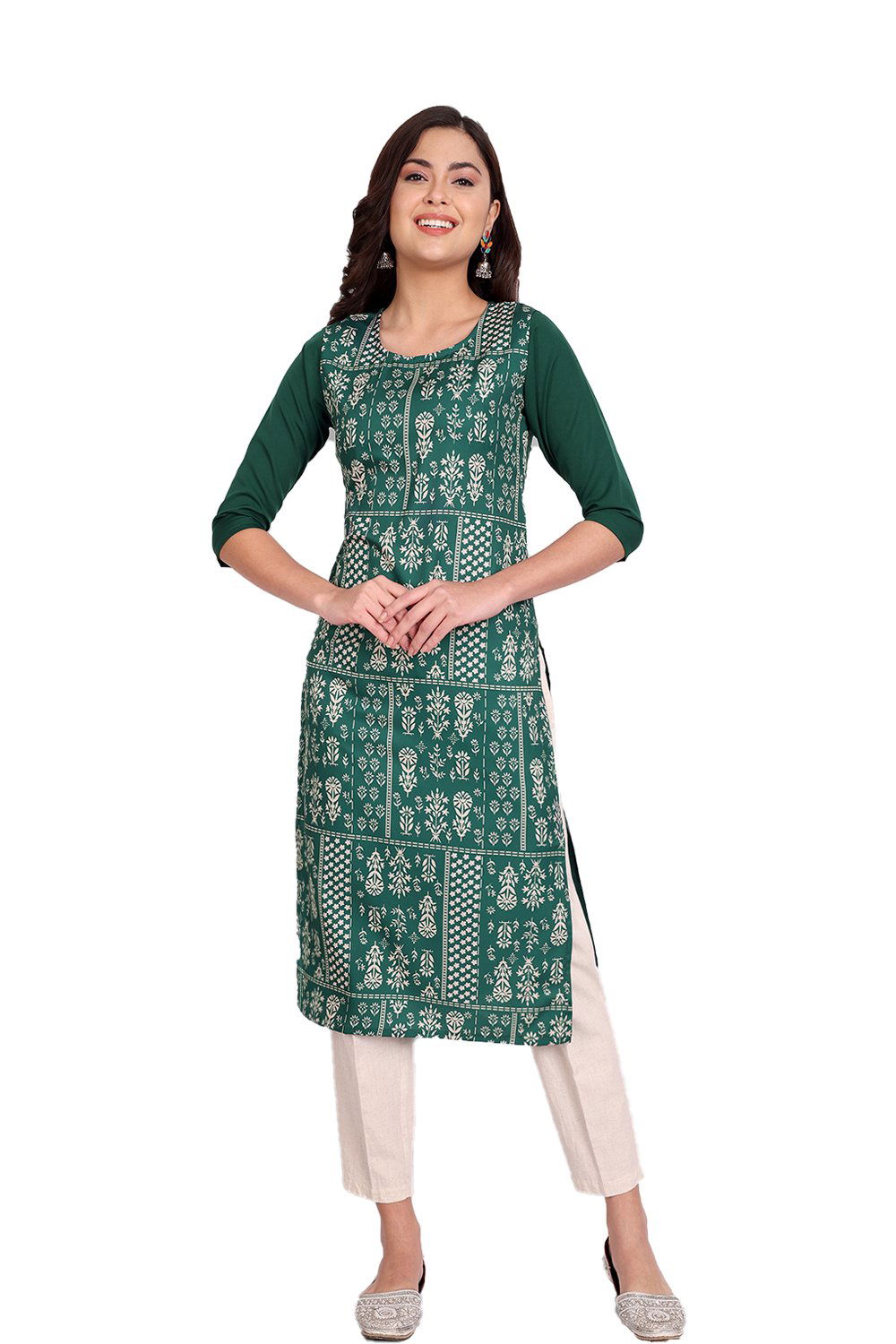 Crape Kurti 2 Daily Wear Wholesale Printed Kurtis
